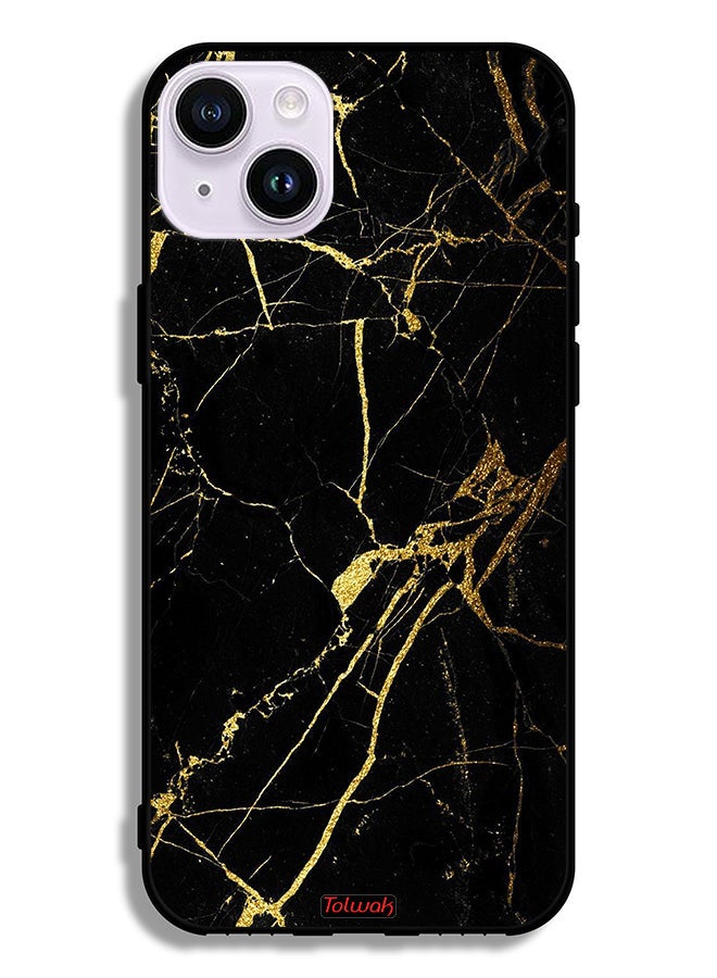 Tolwak Apple iPhone 14 Protective Case Crack Marble - Image 2