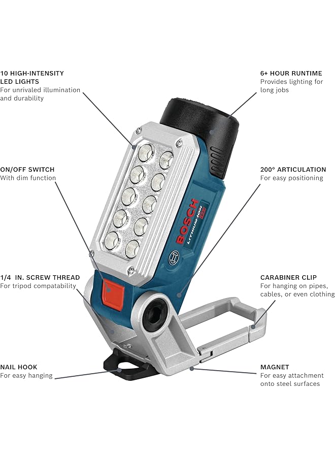 BOSCH 12V Max LED Worklight (Bare Tool) FL12 - Image 2
