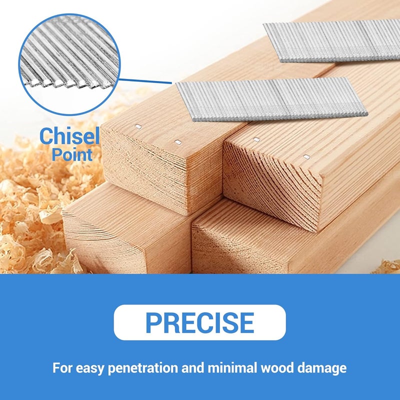 Meite 16 Gauge Angled Finish Nails 2-Inch 20-Degree Galvanized Finishing Nails for Electric or Pneumatic Nailer Guns - Perfect for Window Trim, Cabinet Building and Other DIY Projects (2,000 PCS) - Image 5