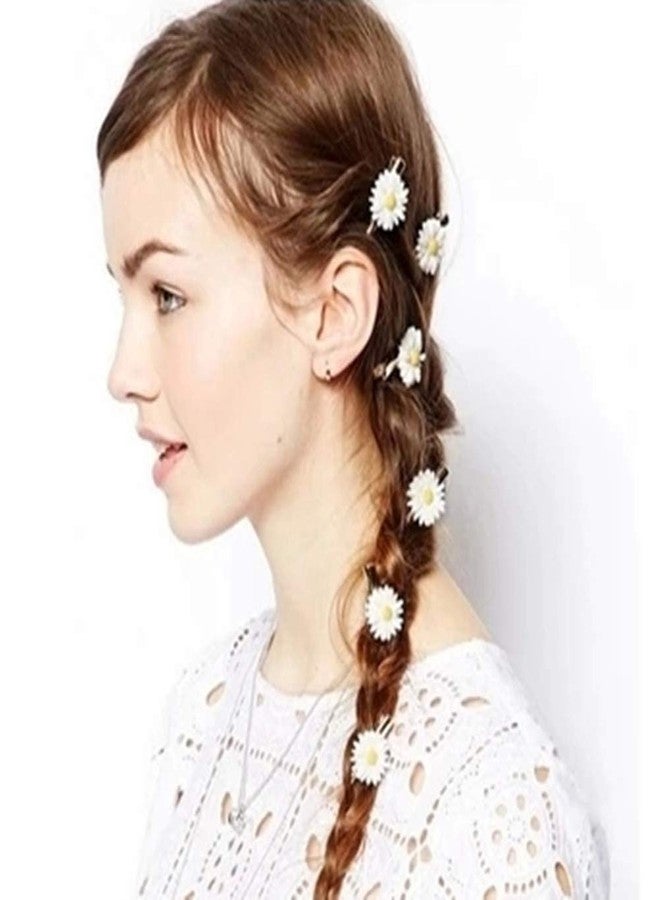 LOVEF 18 Pcs All-match Boutique Pastoral Little Daisy Flower Hair Accessories Hair Clips Bobby Pins Barrettes Elastic Hair rope Band Ties headdress hair beauty tool - Image 3