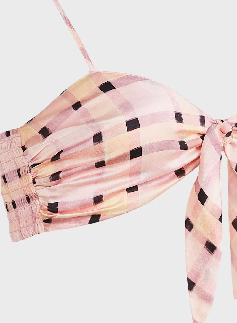 TOPSHOP Abstract Print Top