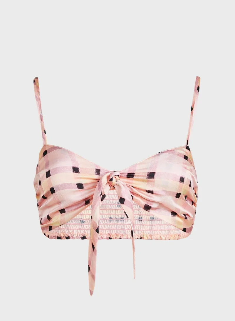 TOPSHOP Abstract Print Top