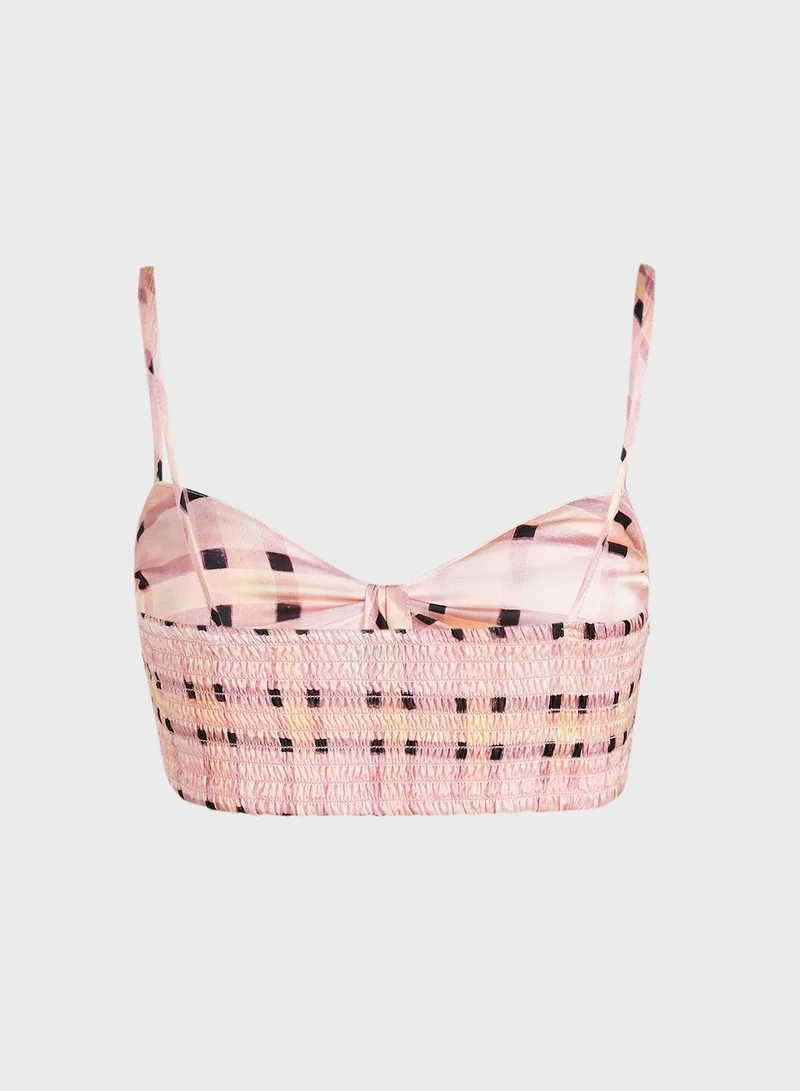 TOPSHOP Abstract Print Top