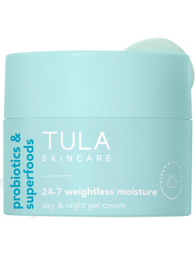 TULA Skin Care 247 Weightless Moisture Hydrating Day Night Cream AntiAging Lightweight Gel Cream Moisturizer for Face Contains Watermelon Blueberry Extract 15 oz - Image 2