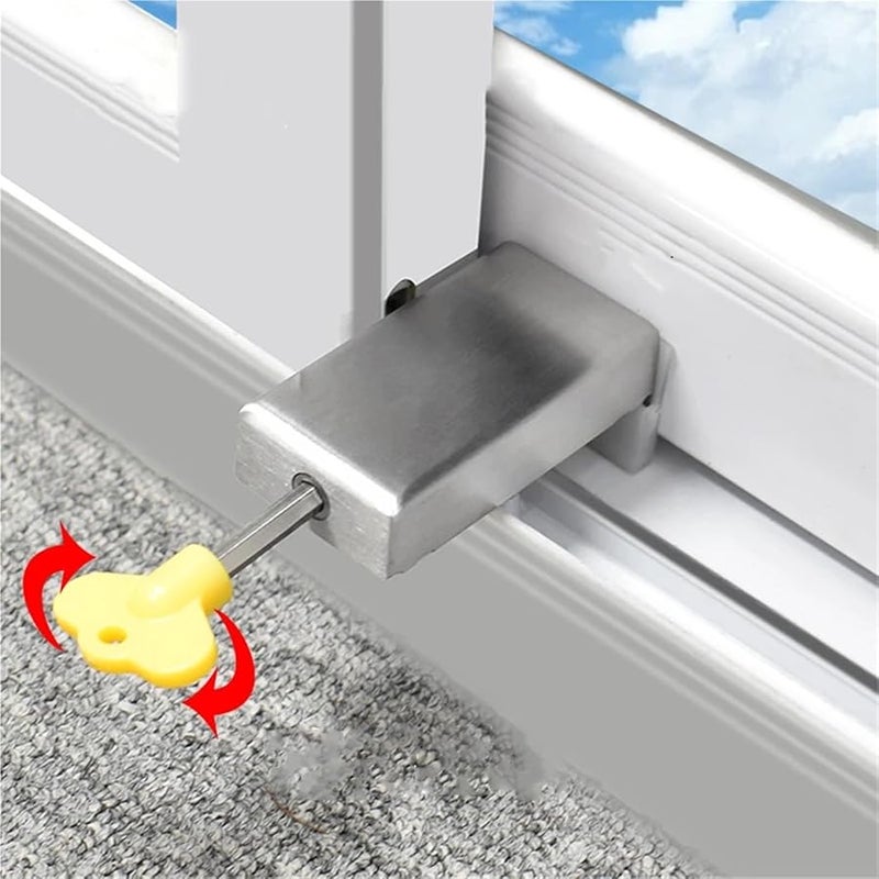 Aluminum Alloy Sliding Window Door Locks 8 Pcs Size Type 2 30 60x25x25mm - Image 5