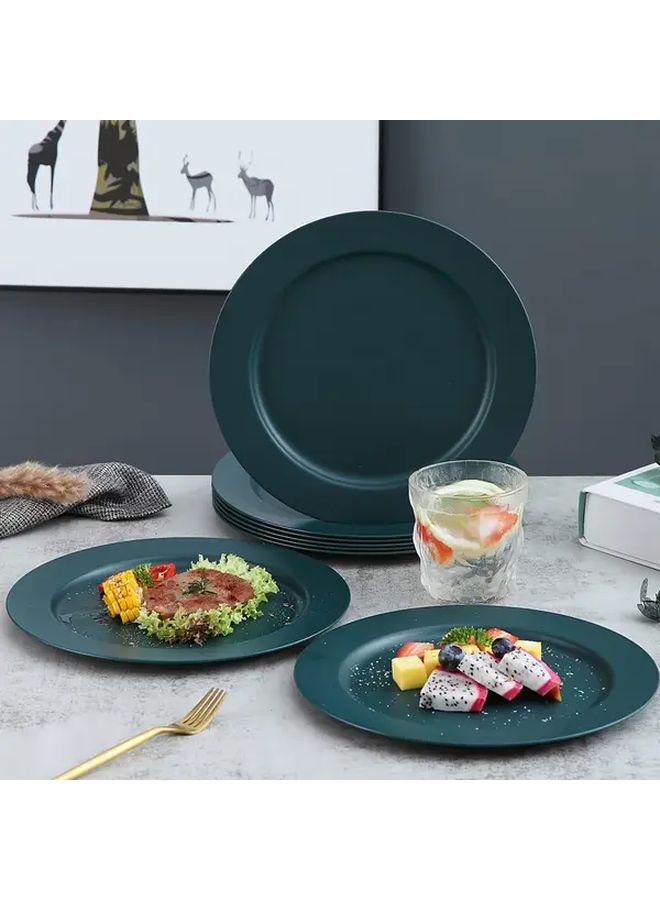 10 Inch Reusable Plastic Dinner Plates 4pcs Mix Set - Image 4