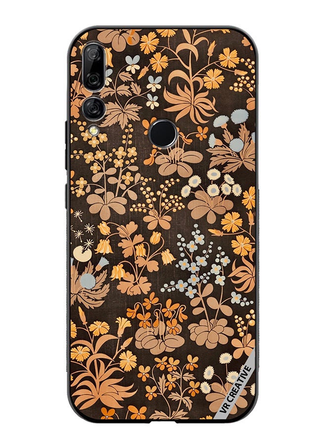 VR CREATIVE Protective Case Cover For Huawei Y9 Prime 2019 Brownie Flower Design Multicolour - Image 1