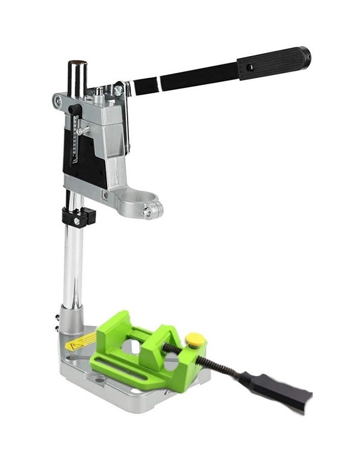 Drill Press Rotary Tool Workstation Stand, Drill Press Stand For Hand Drill, Benchtop Drill Press, Floor Drill Press Stand Table for Drill Workbench Repair Tool Clamp for Drilling Collet, Double Hole - Image 2