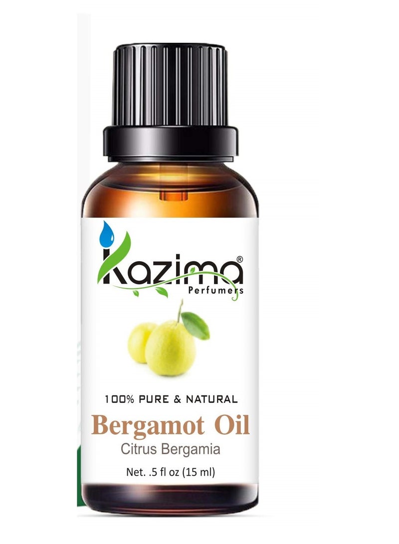 كازيما زيت البرغموت العطري من كازيما (KAZIMA) - زيت نقي وطبيعي وغير مخفف بنسبة 100% للعناية بالبشرة والشعر، 15 مل - Image 2
