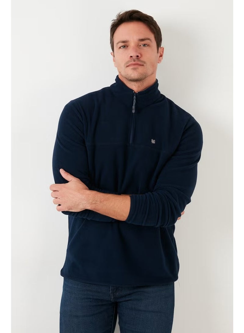 Buratti Slim Fit Anti-Pilling Non-Pilling Bato Collar Winter Raised Polar Fleece Men's POLAR 5906001 - Image 4