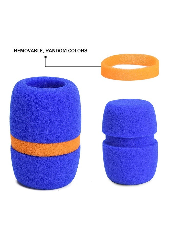10 Pack Colorful Foam Microphone Windscreens, Handheld Mic Covers with Color Ring for Noise Reduction & Protection, Fits Most Standard Mics, 5 Colors - Image 5
