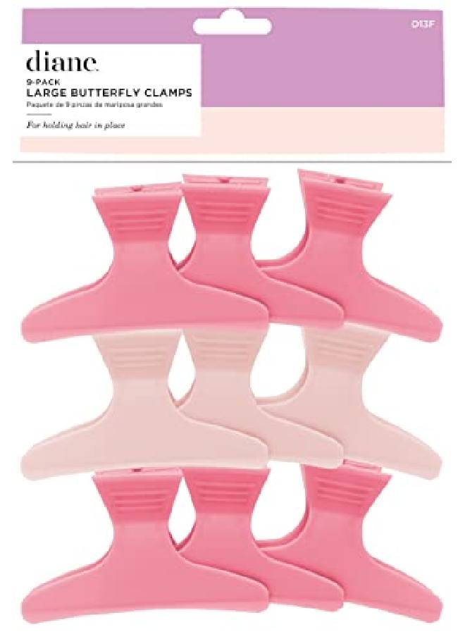 Diane Large Frosty Butterfly Clips 9/Bagassorted 9 Count (Pack Of 1) - Image 2