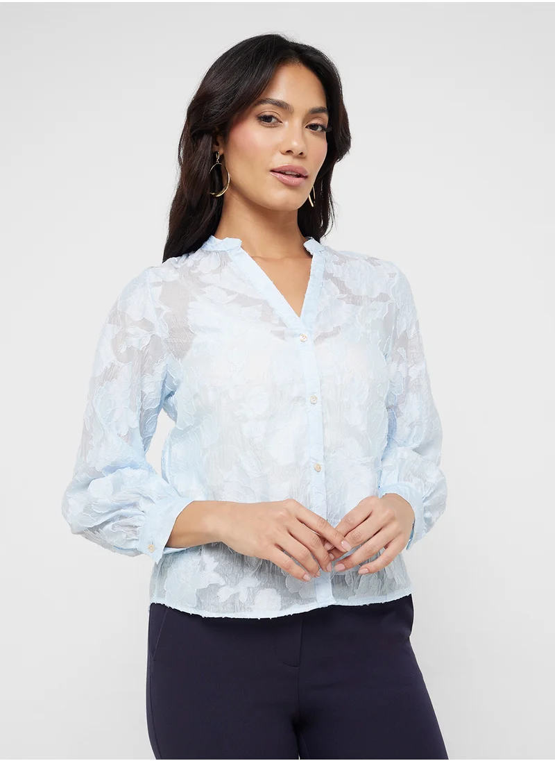 ايلا Textured Blouse