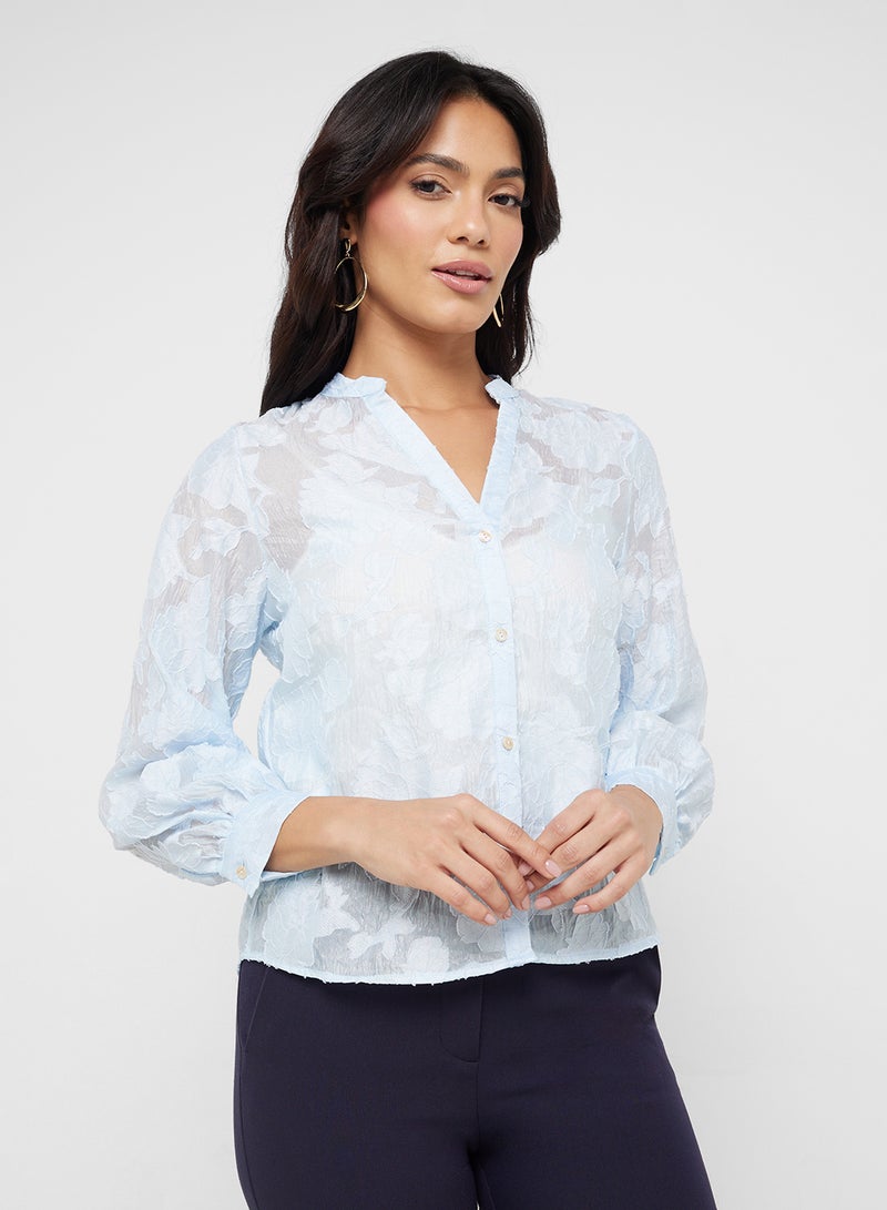 ELLA Textured Blouse  - Image 1