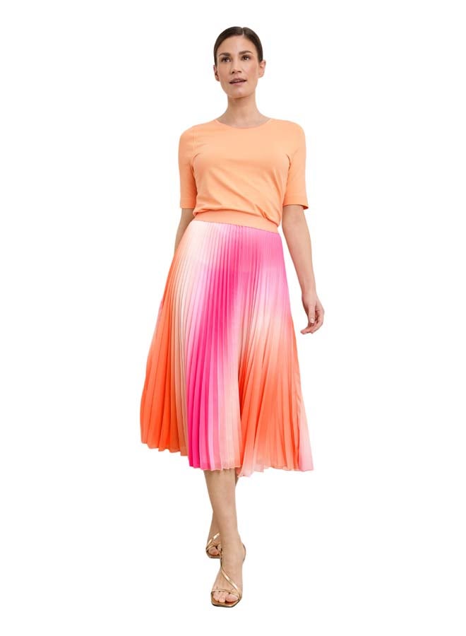 GERRY WEBER Pleated skirt with colour graduation  - Image 1