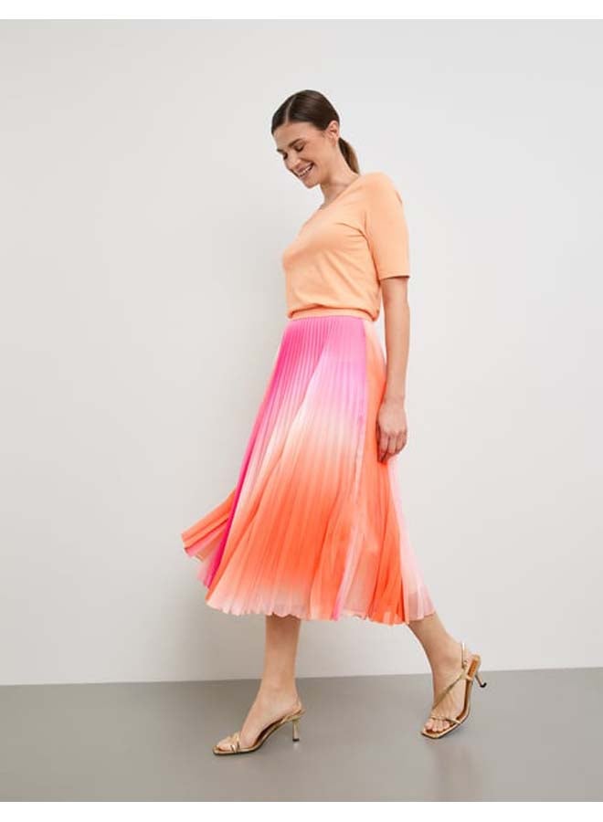GERRY WEBER Pleated skirt with colour graduation  - Image 3