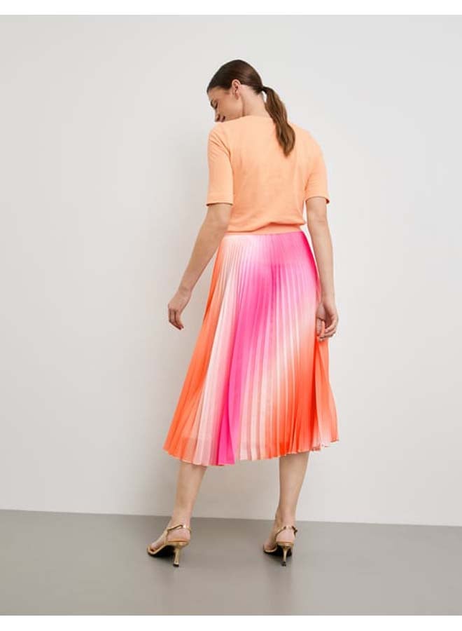 GERRY WEBER Pleated skirt with colour graduation  - Image 4