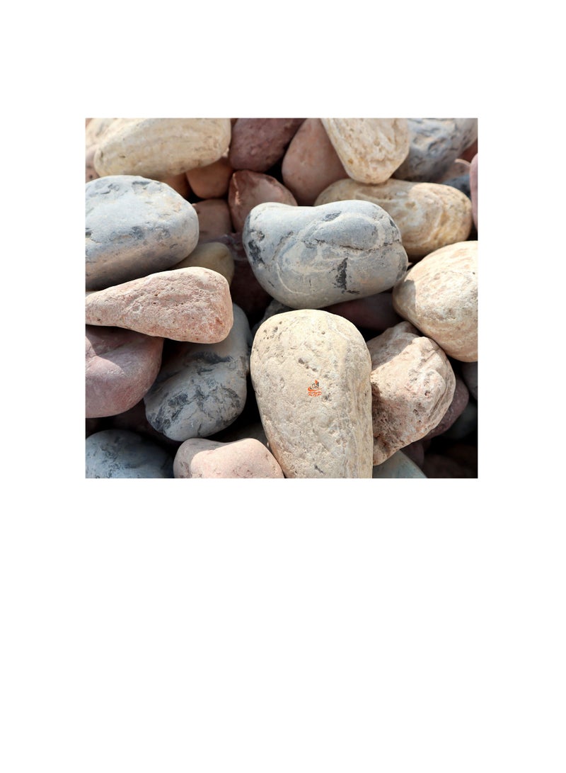 KNP Mix Color River stone Natural Garden Material 5-8 cm 5 kg - Image 1