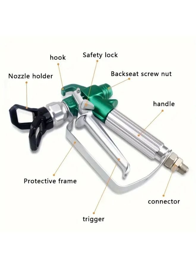 Airless Paint Sprayer Gun 3600Psi High Pressure Spray Tip 517 No Electricity Required Set A - Image 4