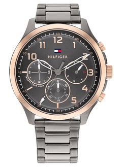 Tommy Hilfiger Plus Men's Qtz Multifunction Stainless Steel and Bracelet Casual Watch-1791871 44MM  - Image 1