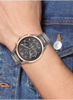 Tommy Hilfiger Plus Men's Qtz Multifunction Stainless Steel and Bracelet Casual Watch-1791871 44MM  - Image 4