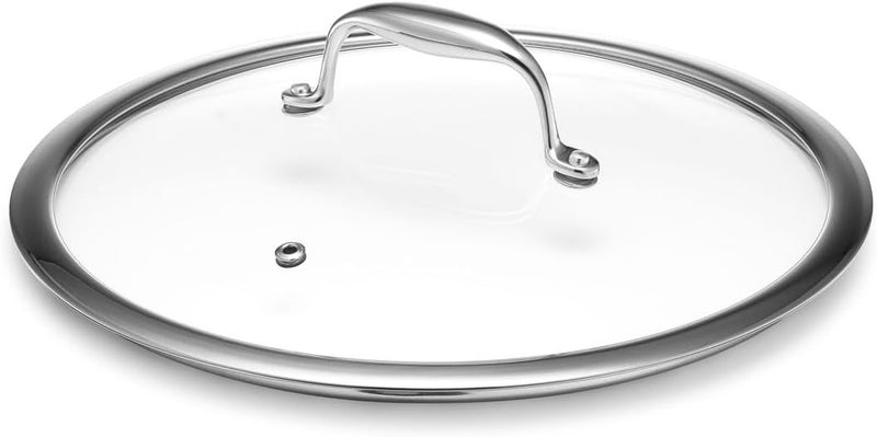 HexClad Tempered Glass Lid, 10-Inch, Designed for Hybrid Cookware, Steam Vented, Dishwasher Safe - Image 1