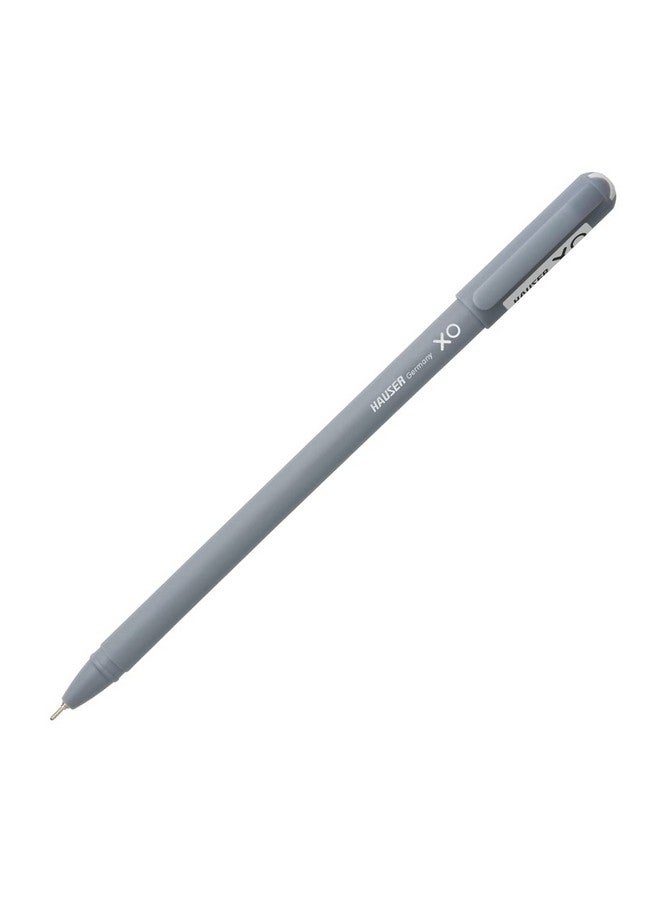 Hauser Germany Xo Ball Pen Box Pack | Tip Size 0.7 Mm | Sleek Body & Minimalistic Design | Matt Finish | Solid Body Type | Low Viscosity Ink | Ultra Durable Tip | Black Ink, Set Of 10 Pcs - Image 3