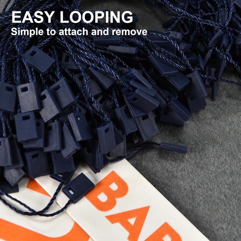 MGTECH 7 Inch 1000pcs Hang Tag Strings, Retail Price Hang Tag String Fasteners, Blue - Image 4