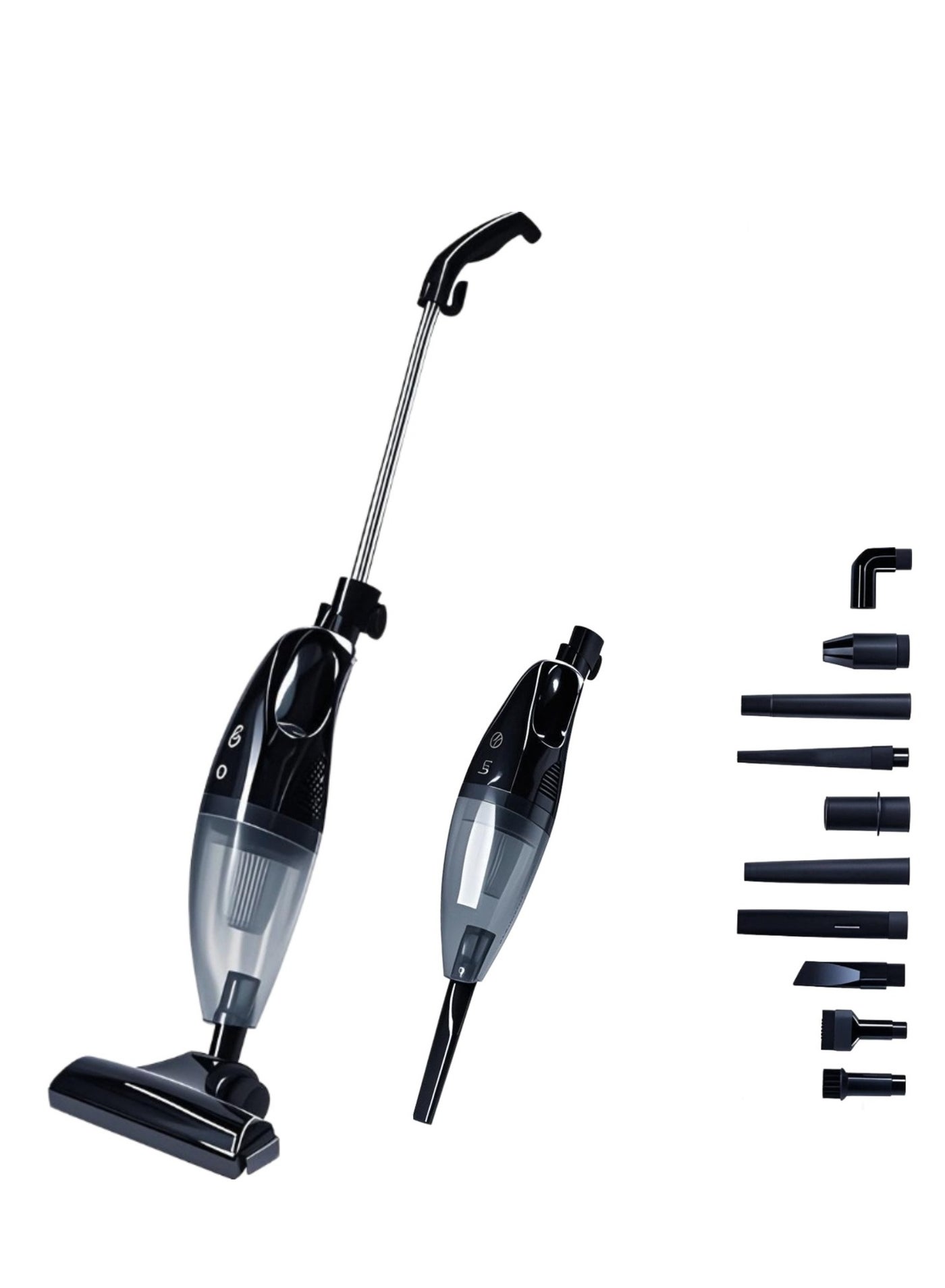 AccLoo Handheld Vacuum Cleaner 2-in-1 Portable Vacuum Cleaner 14-16KPa Powerful Suction with Folding Brush Head 5M Cord 1.5L Dust Box Lightweight 1KG for Home Carpet Car Pet Hair