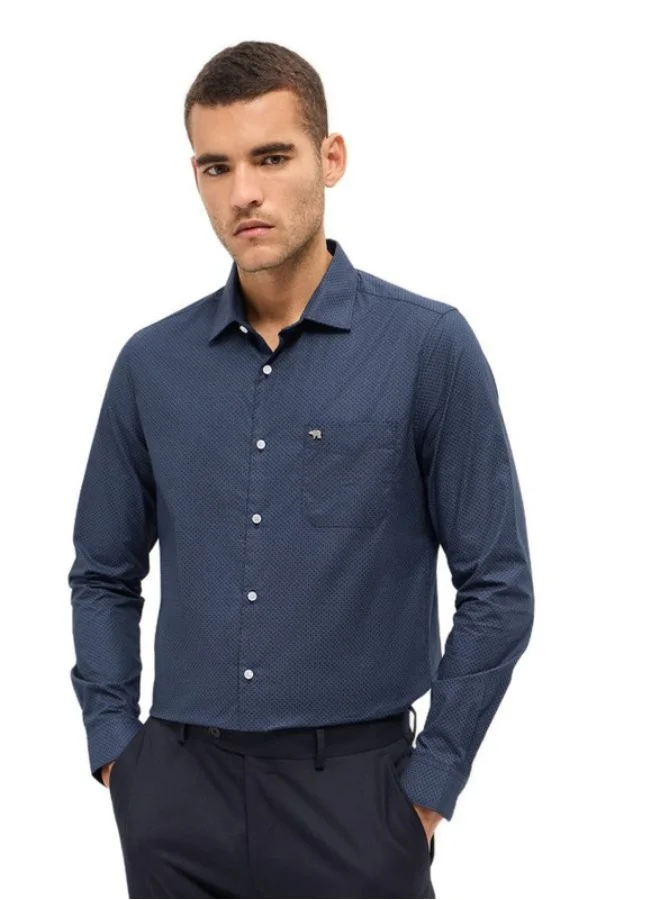 THE BEAR HOUSE Men's Shirt for Casual and Formal Wear | Classic Button-Down Style for Office, Daily Use, Travel, Events & All-Season Outfits | Versatile & Stylish Wardrobe Essential for Every Occasion