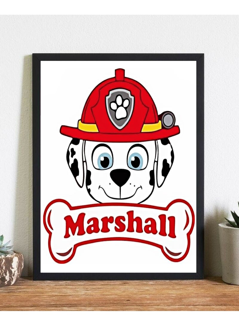 URBANTRANDS Paw Patrol Wall Decor Poster With Frame  - Image 1