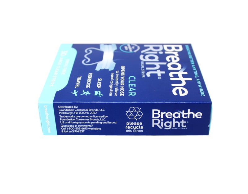Breathe Right Nasal Strips Clear Large - 30 Strips-2 Count - Image 4