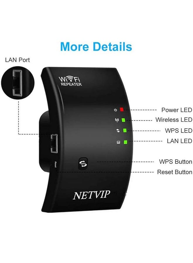 general Wireless WIFI Repeater 300Mbps Wifi Extender Remote WIFI Signal Amplifier WIFI Booster with Ethernet Port Access Point WLAN Receiver Simple setup - Image 2