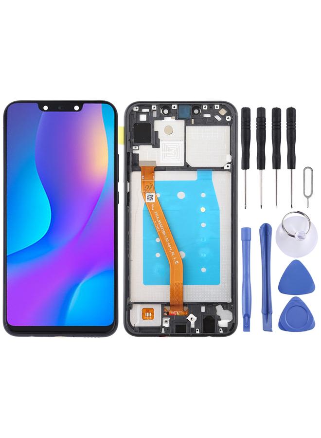 erorex Replacement OEM LCD Screen for Huawei Nova 3i Digitizer Full Assembly with Frame Black - Image 1