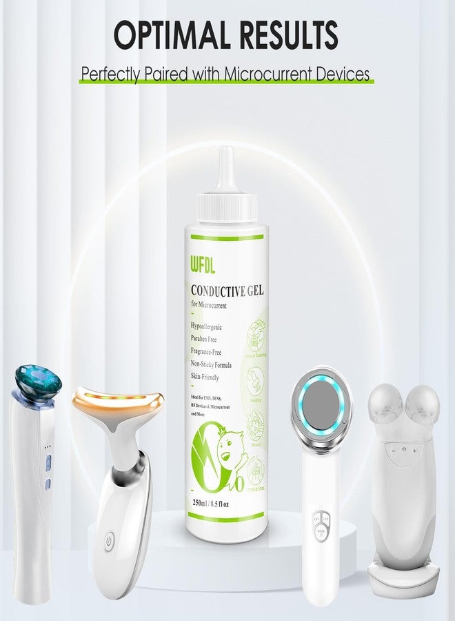 WFDL Conductive Gel, Safe and Non-Sticky Microcurrent Gel for Face, Perfect for RF, EMS and TENS, 8.5 oz, 2-Pack - Image 4