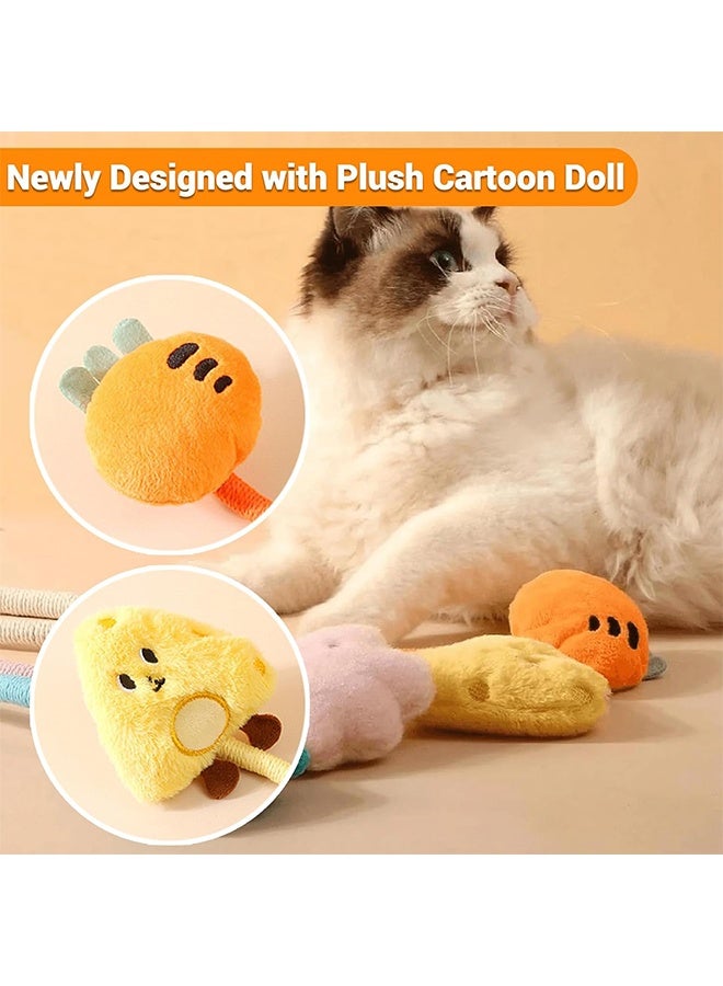 2 Pack Kingtree Cat Toy Chew Ropes,Cotton Rope Cat Chew Toys Interactive Catnip Rope Toys for Indoor Cats Teeth Cleaning, Bite Resistant Chew Ropes Without Wire - Image 2