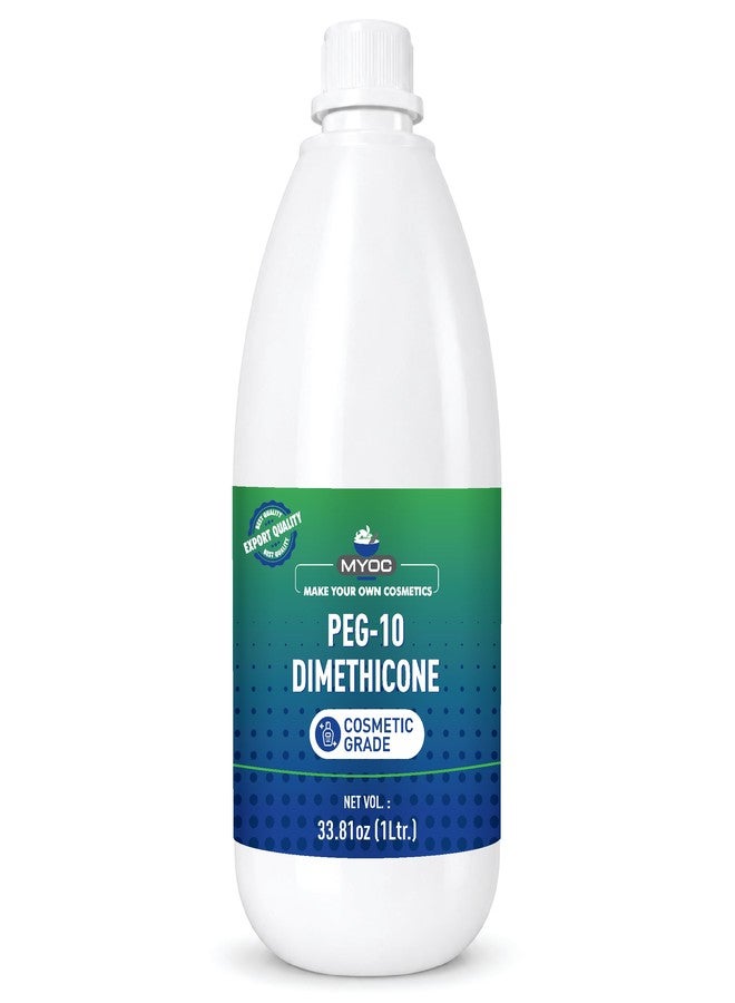 Myoc PEG-10 Dimethicone | Cosmetic Grade | DIY Skincare & Haircare Ingredient - 1 L / 33.8 Fl Oz