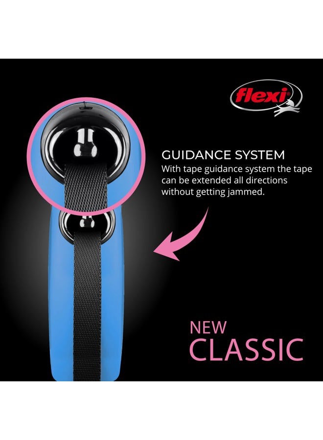 Flexi New Classic Retractable Dog Leash (Tape), 16 ft, Small, Blue - Image 4