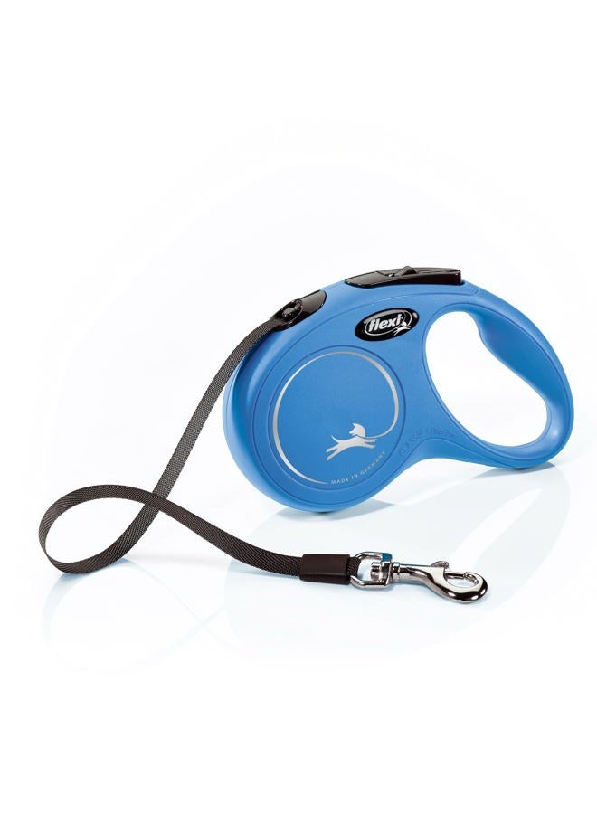 Flexi New Classic Retractable Dog Leash (Tape), 16 ft, Small, Blue - Image 1
