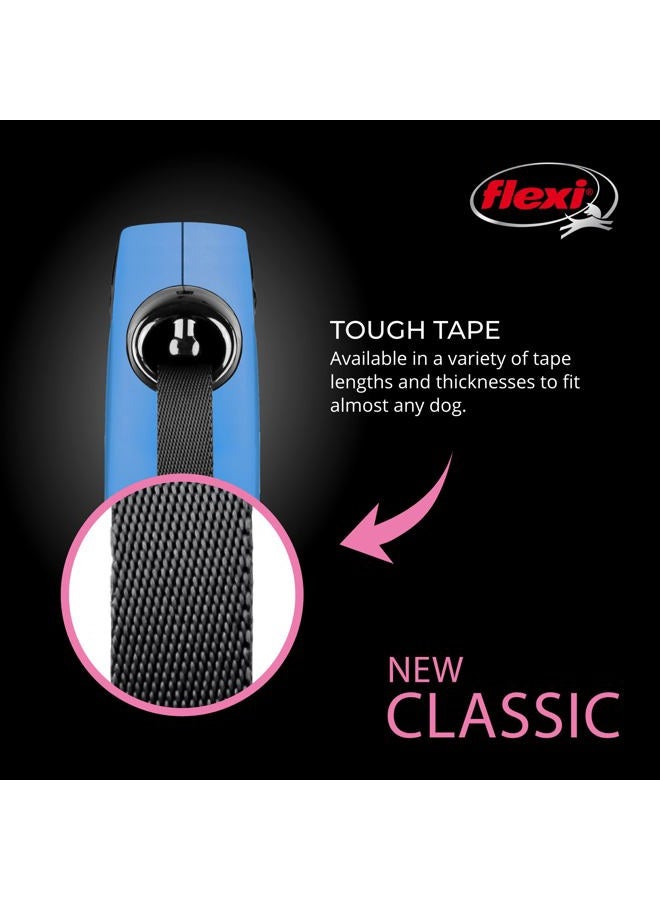 Flexi New Classic Retractable Dog Leash (Tape), 16 ft, Small, Blue - Image 3