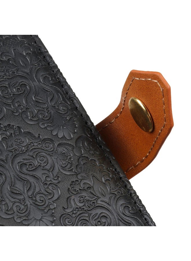 For Sony Xperia Ace II European Floral Embossed Copper Buckle Horizontal Flip PU Leather Case with Holder & Card Slots & Wallet & Photo Frame(Black)