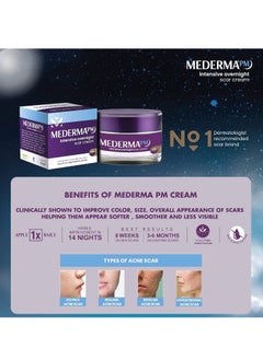 Mederma Mederma Intensive Overnight Cream 30g Works with Skin's Nighttime Regenerative Activity Once Nightly Application Is Clinically Shown to Make Scars Smaller and  Less Visible  - Image 2