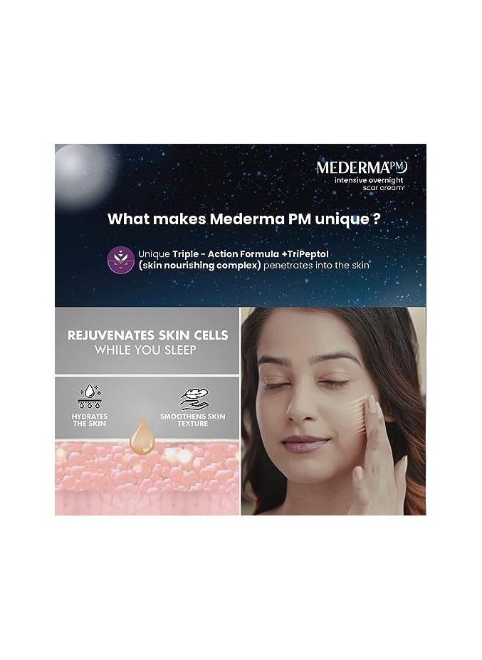 Mederma - Mederma Intensive Overnight Cream 30g Works with Skin's Nighttime Regenerative Activity Once Nightly Application Is Clinically Shown to Make Scars Smaller and  Less Visible - Image 1
