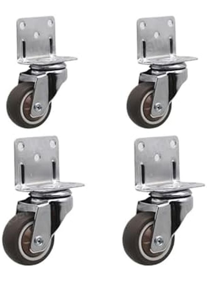 Universal Swivel Casters With Brake Heavy Duty Furniture Wheels 4pcs Activity B 1 25 Inch - Image 1