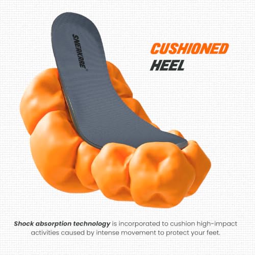 SNEAKARE Large Gel Insoles for Men & Women (1 Pair) – Soft, Anti-Slip Shoe Insole with Shock Absorption, Trimmable Inner Sole for Shoes, Sneakers, Boots & Casuals (UK7 to UK11.5) - Image 2