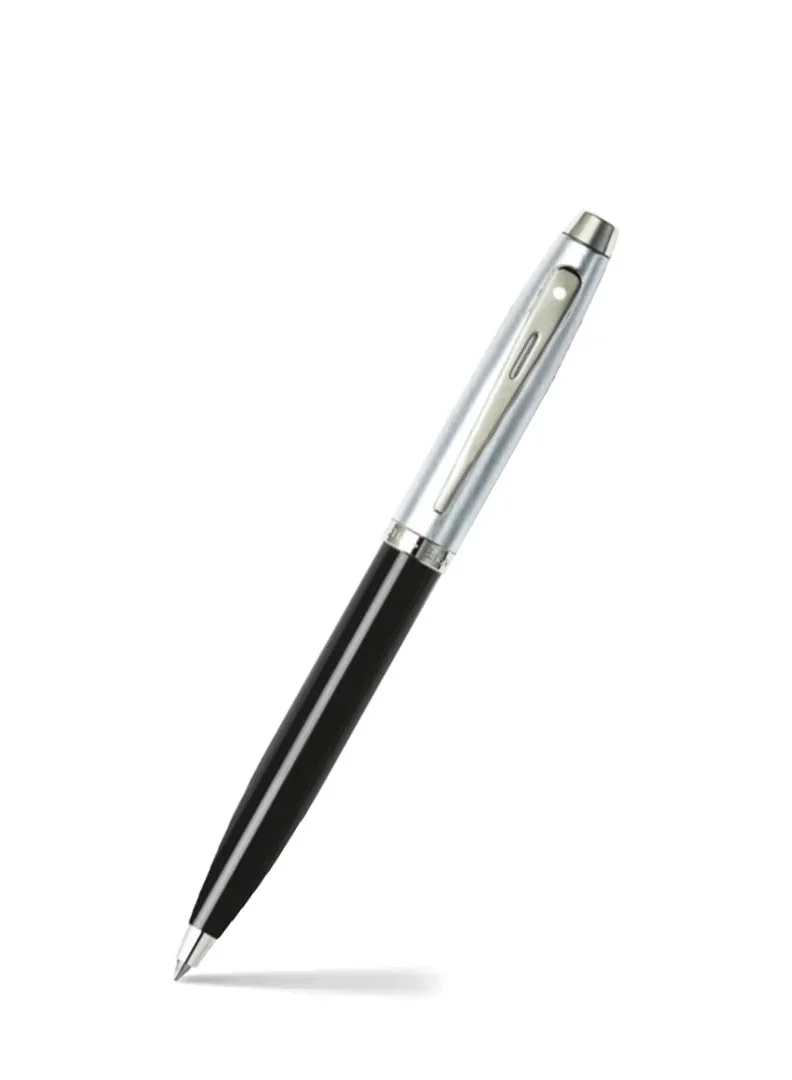 شيفر مجموعة هدايا Sheaffer® مع قلم حبر جاف S100 9313 باللون الأسود اللامع مع حواف من الكروم ودفتر ملاحظات متوسط الحجم