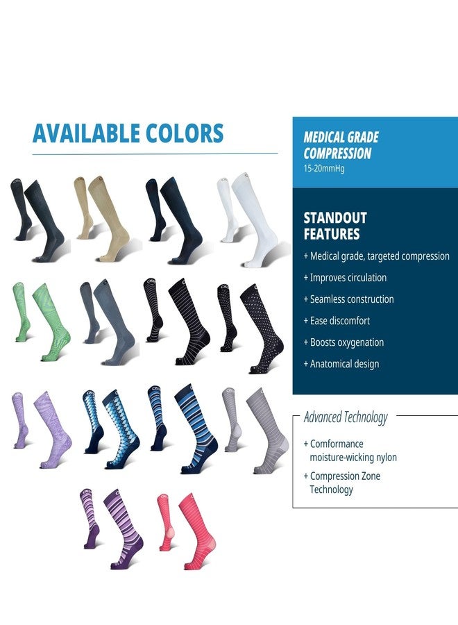 OS1st Wellness Compression Socks for circulation, swelling, deep vein thrombosis and calf cramps | 15-20mmHg - Image 4