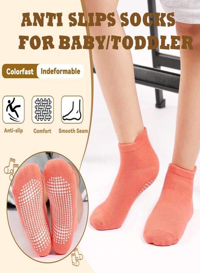 HYCLES 15 Pairs Toddler Socks, Kids Non Slip Socks for 1-3T Anti Skid Ankle Sock for Baby Boys Girls - Image 3
