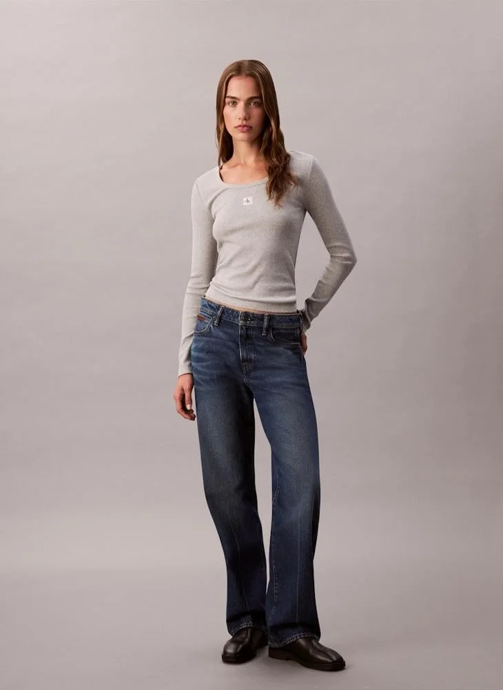 Calvin Klein Jeans  Graphic Crew Neck T-Shirt for Women | Best Price UAE