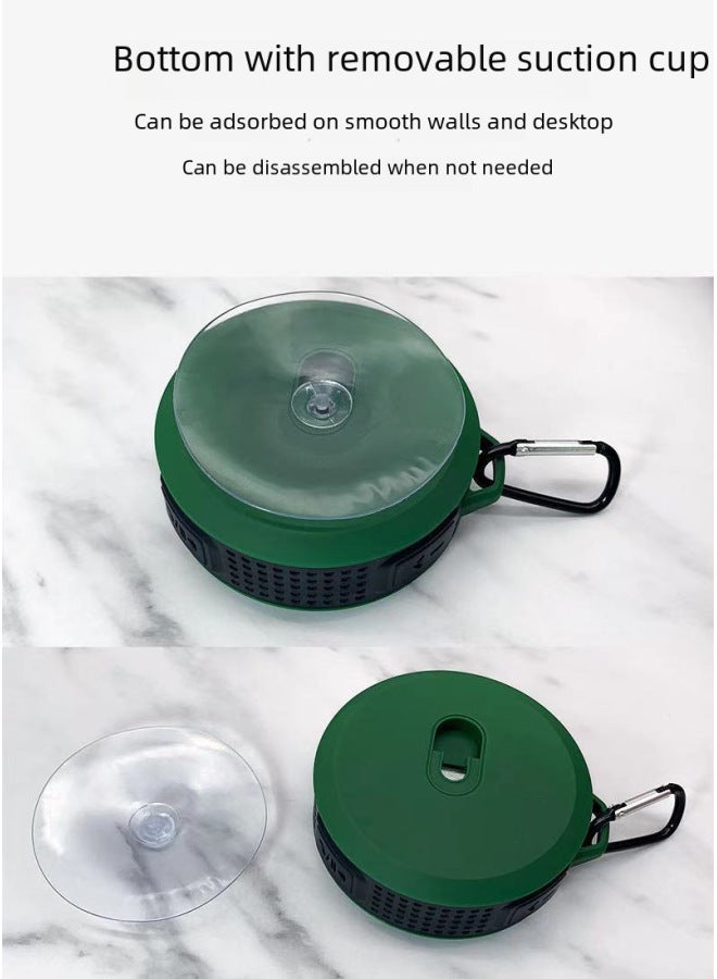 C6 Bluetooth Speaker Waterproof Suction Cup Wireless Three Anti-card Small Stereo Outdoor Portable Hands-free Hanging Buckle Call Speaker - Image 5